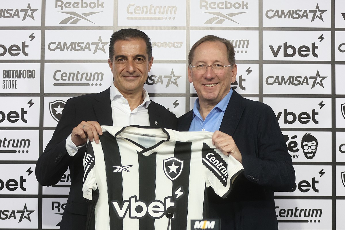 Renato Paiva e John Textor (Foto: Vitor Silva/Botafogo)