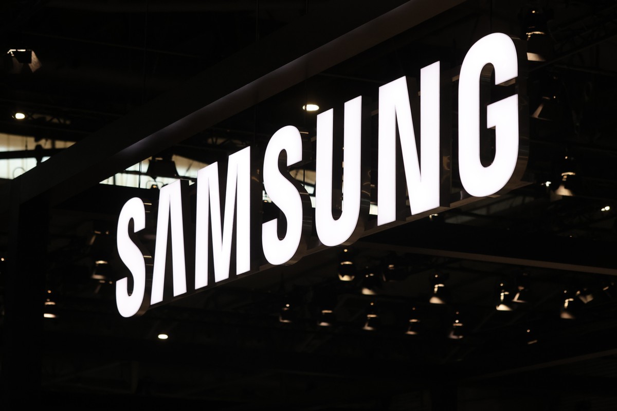 Logo da Samsung Electronics, gigante sul-coreana de tecnologia. (Foto: Bloomberg)