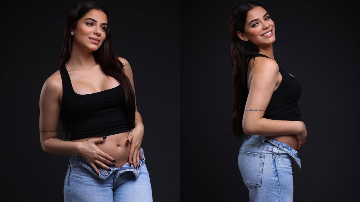 Key Alves mostra barriga de grávida e celebra 15 semanas de gestação
