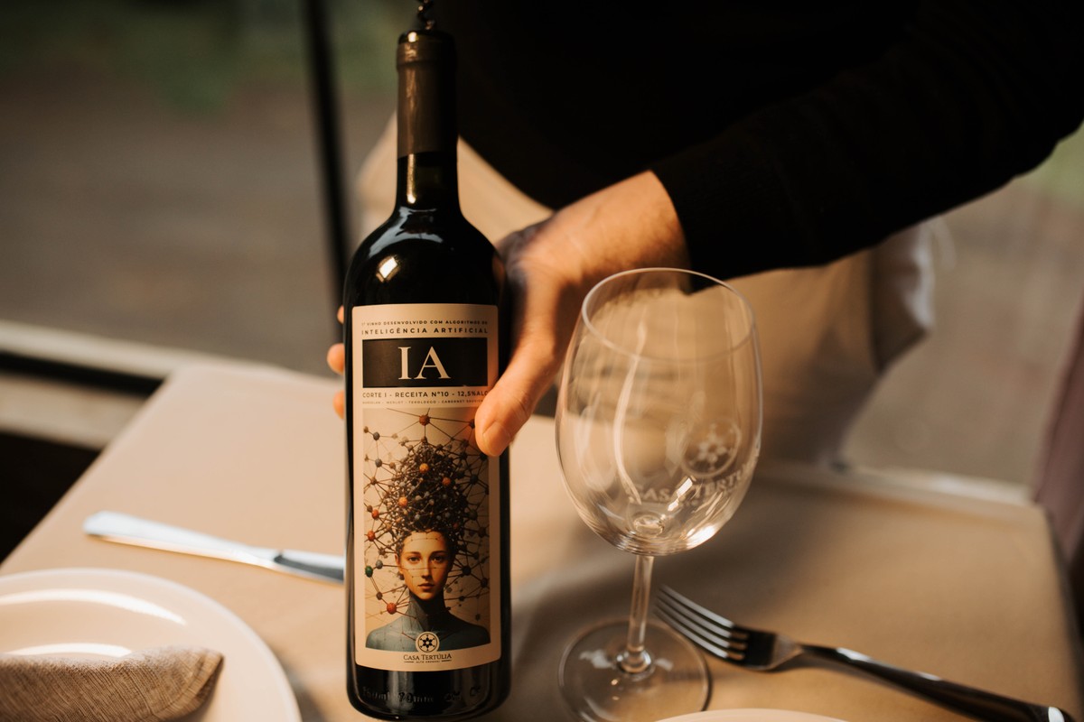 Casa Tertúlia: vinho feito com inteligência artificial (Foto: Divulgação / Casa Tertúlia)