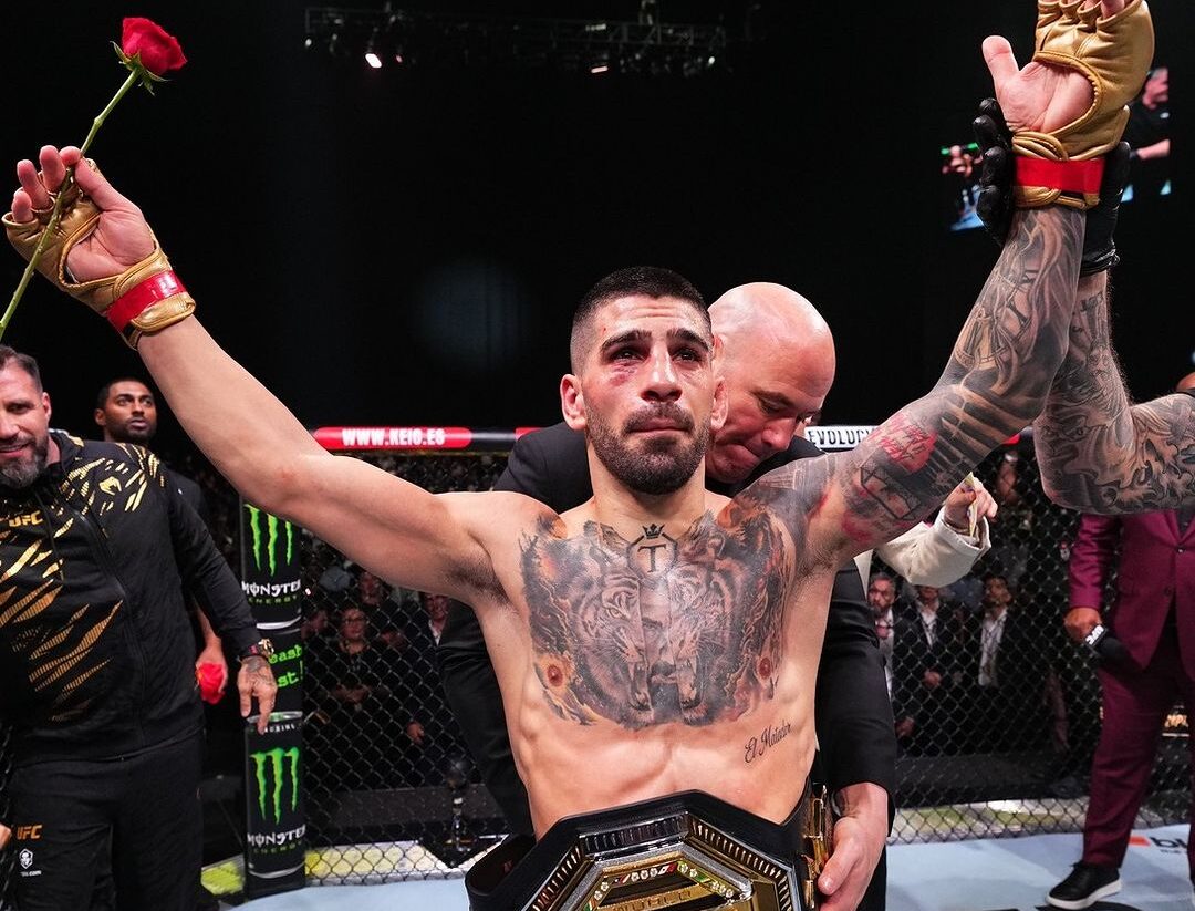 Ilia Topuria é ex-campeão peso pena (Foto: Reprodução Instagram UFC)  
Ilia Topuria subiu aos pesos leves do UFC este ano (Foto: Reprodução/Instagram @iliatopuria)