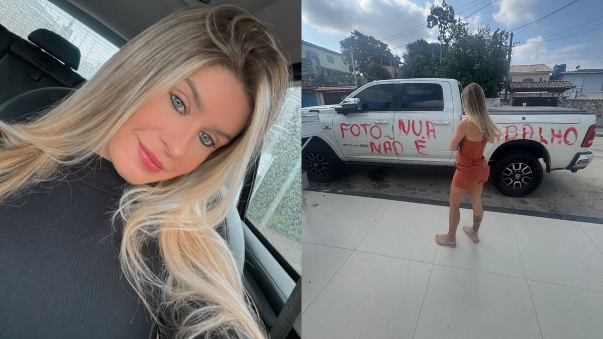 Carro de influenciadora é vandalizado com mensagem preconceituosa no Rio