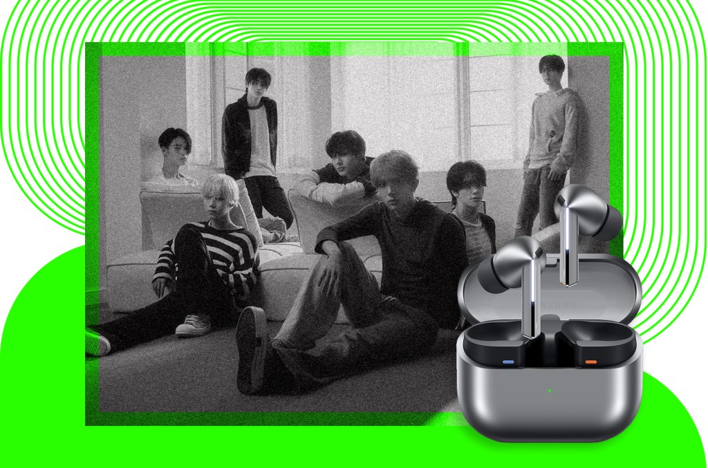 Enhypen revela que earbuds favoritos são os Samsung Galaxy Buds 3 Pro em prata