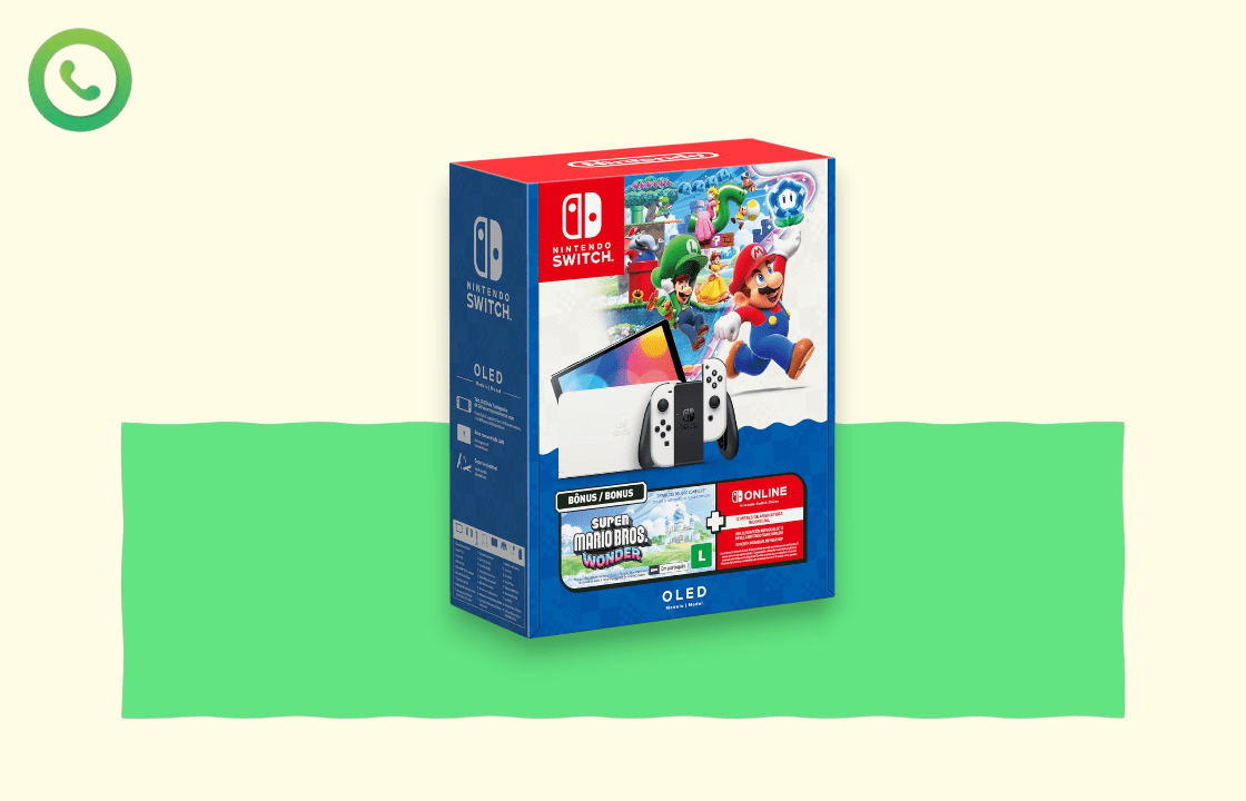 Nintendo Switch oferece versatilidade e diversão com Super Mario Bros. Wonder incluso