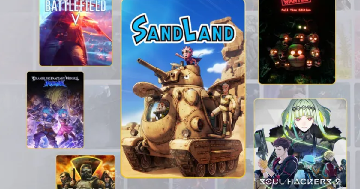 PS Plus de maio terá Sand Land, Five Nights at Freddy's, Battlefield V e mais. (Foto: Reprodução)