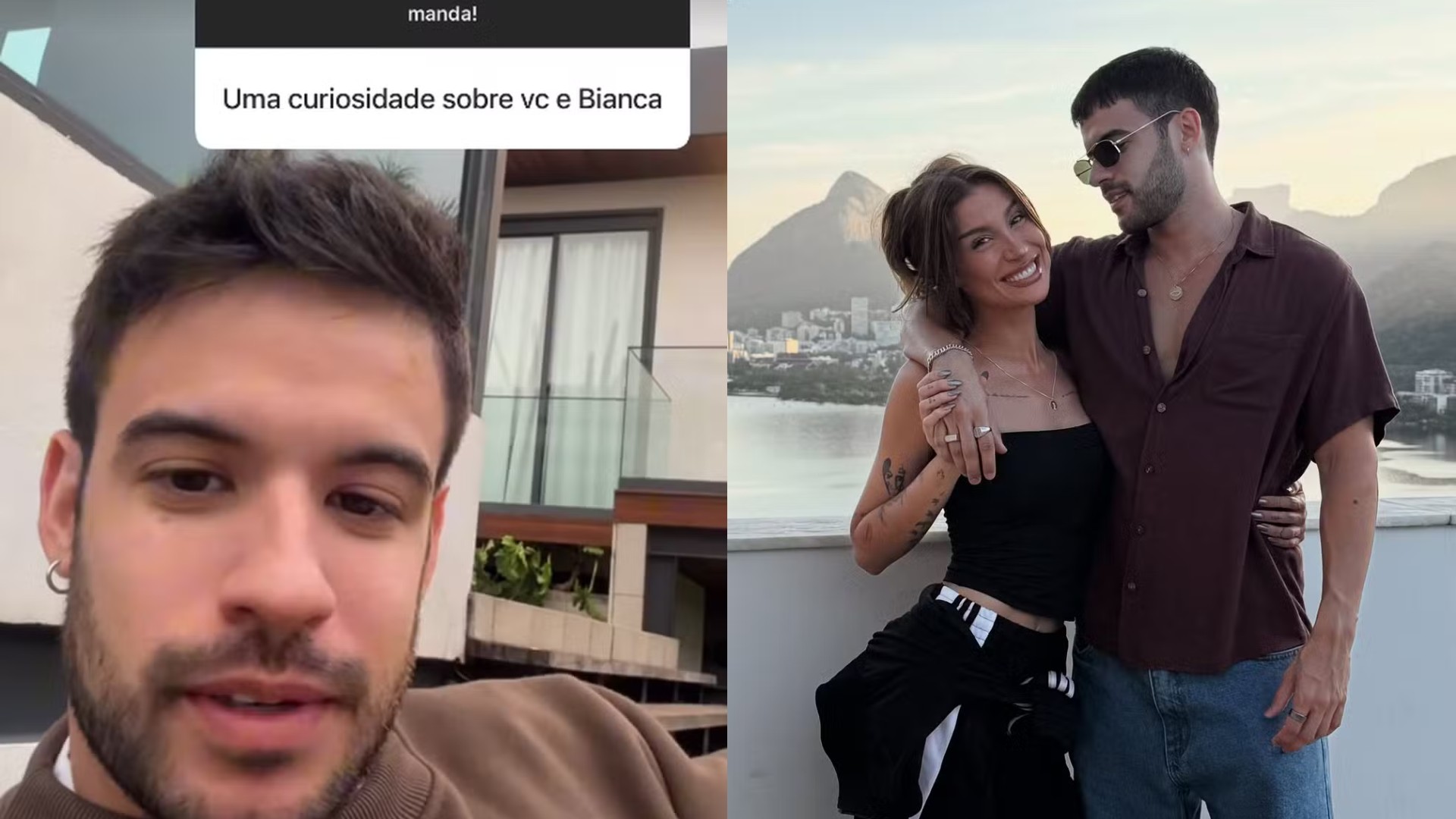 Diego Cruz revela sinceridade no relacionamento com Bianca Andrade