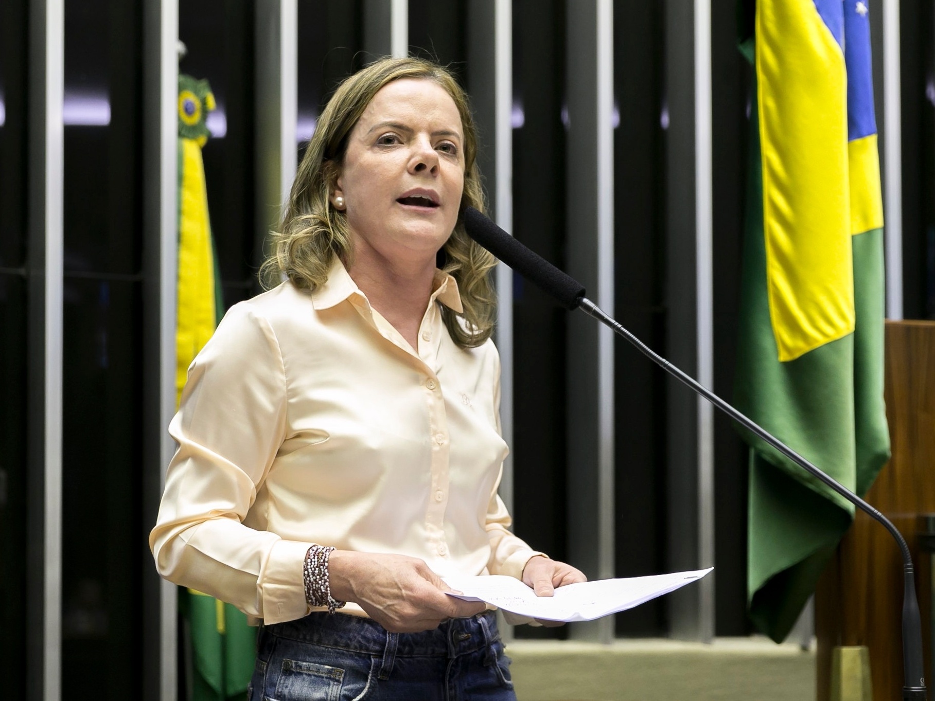 Gleisi Hoffmann, ministra das Relações Institucionais do governo Lula (Foto: Gustavo Bezerra/PT)