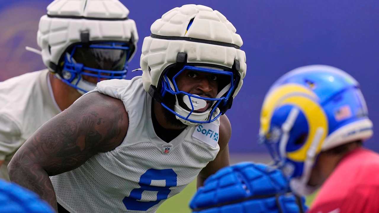 Jared Verse aprende lição após desafiar Aaron Donald para treino intenso