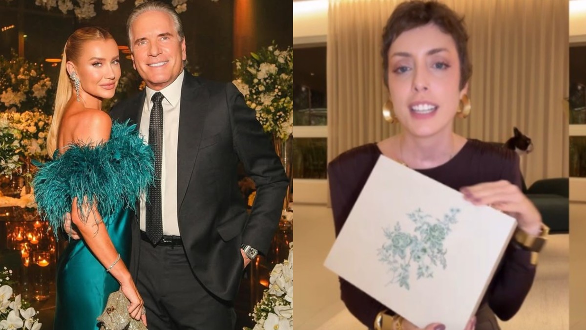 Roberto Justus e Ana Paula Siebert vão renovar os votos de casamento; Fabiana Justus mostrou o convite (Foto: Reprodução Instagram)