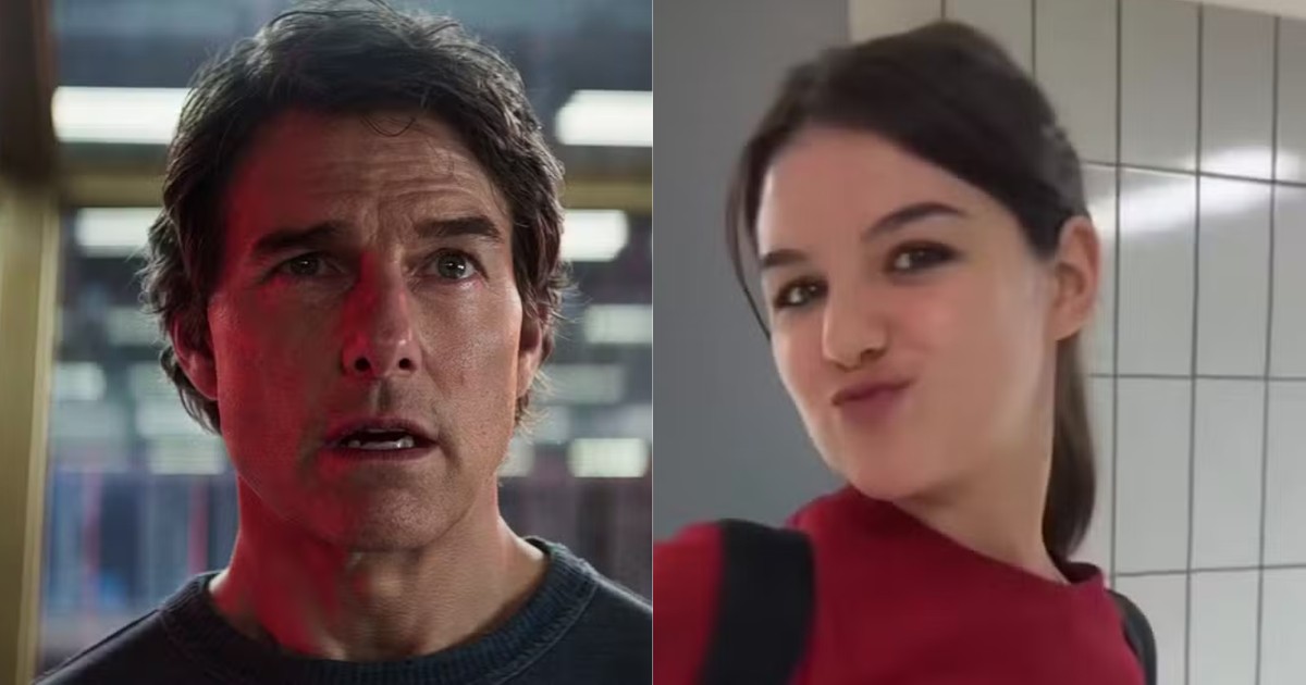 Tom Cruise em cena de Missão: Impossível - O Acerto Final (2025); filha do astro com a atriz Katie Holmes (Foto: Reprodução)  
Polêmica com Tom Cruise: ator ignorou filhos em resposta sobre Dia dos Pais (Foto: Getty Images)