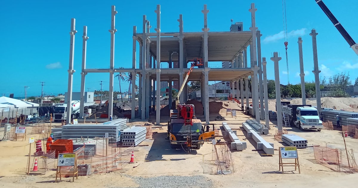 Data center em construção no Ceará: Fazenda estima que o setor pode atrair R$ 2 trilhões em investimentos em dez anos (Foto: Divulgação/Tecto)