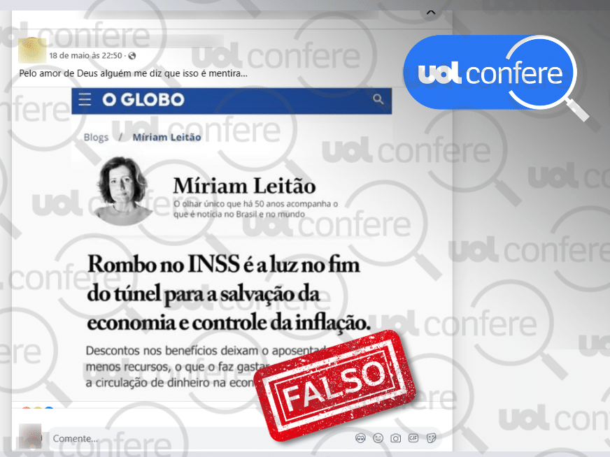 Miriam Leitão esclarece que rombo no INSS não é positivo para a inflação