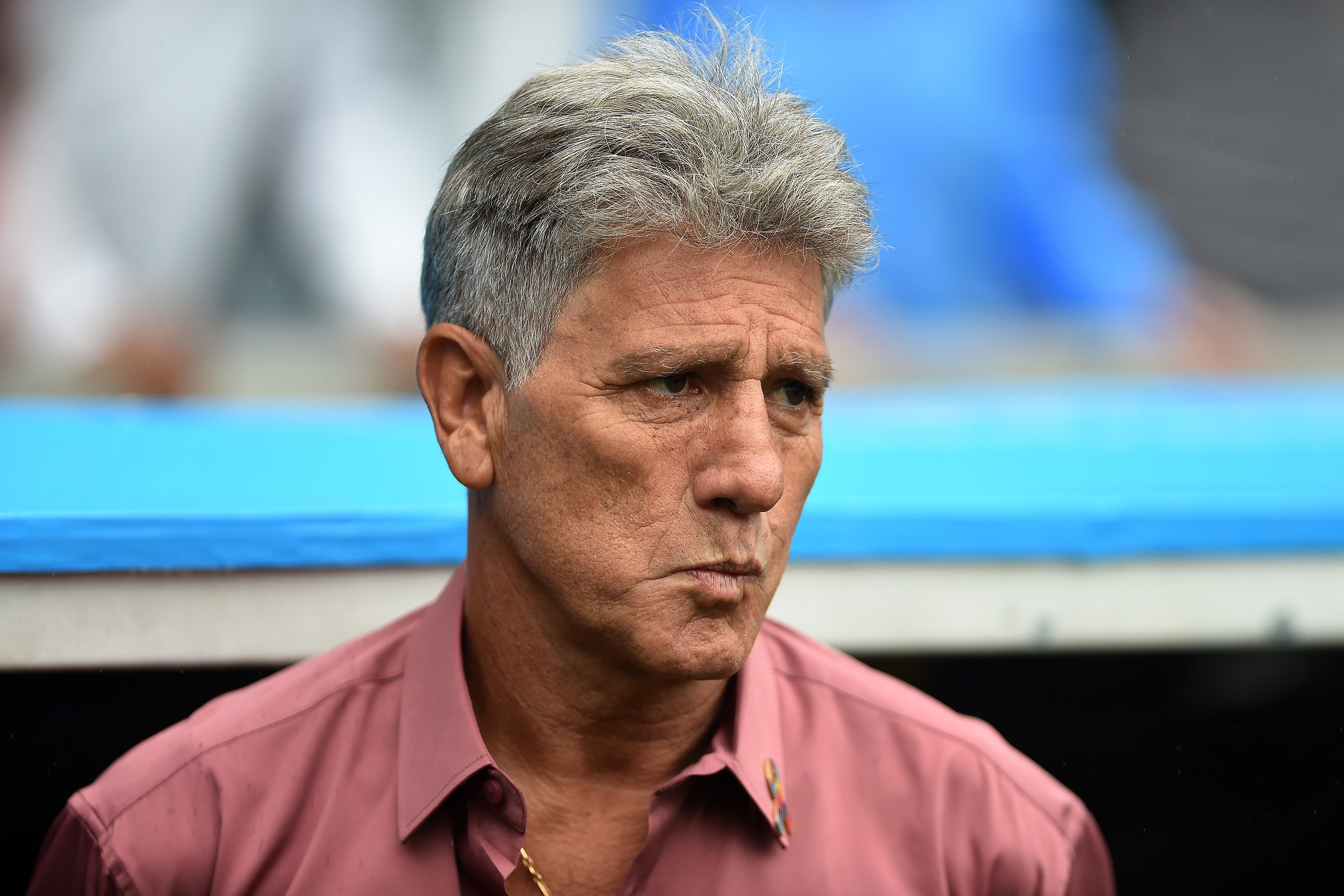 Renato Gaúcho e Conca: reestreia de ídolos com derrota para o Madureira (Foto: Photocâmera)