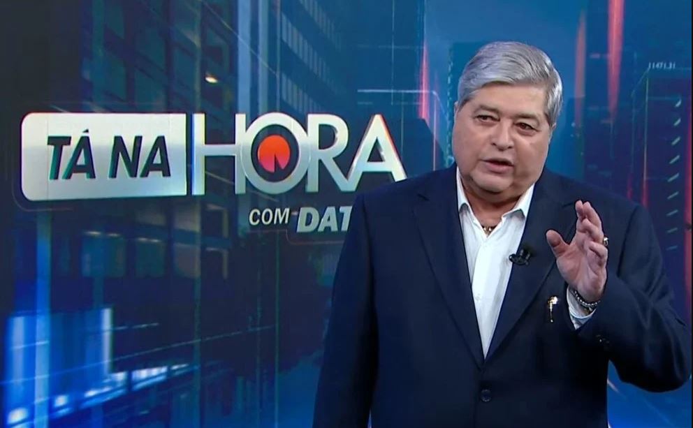 José Luiz Datena no 'Tá na Hora com Datena', do SBT. (Foto: Reprodução/SBT)