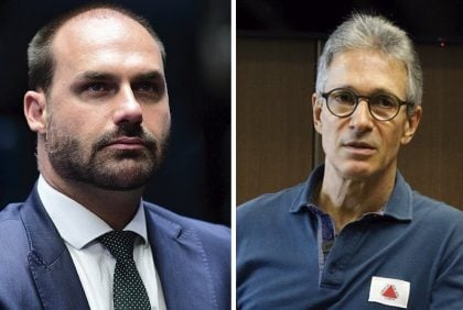 Eduardo Bolsonaro critica Zema e o chama de 'turminha da elite financeira'