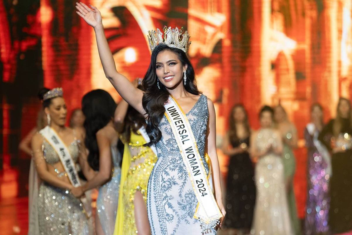 A filipina María Gigante é a titular do Universal Woman 2024 (Foto: Divulgação)