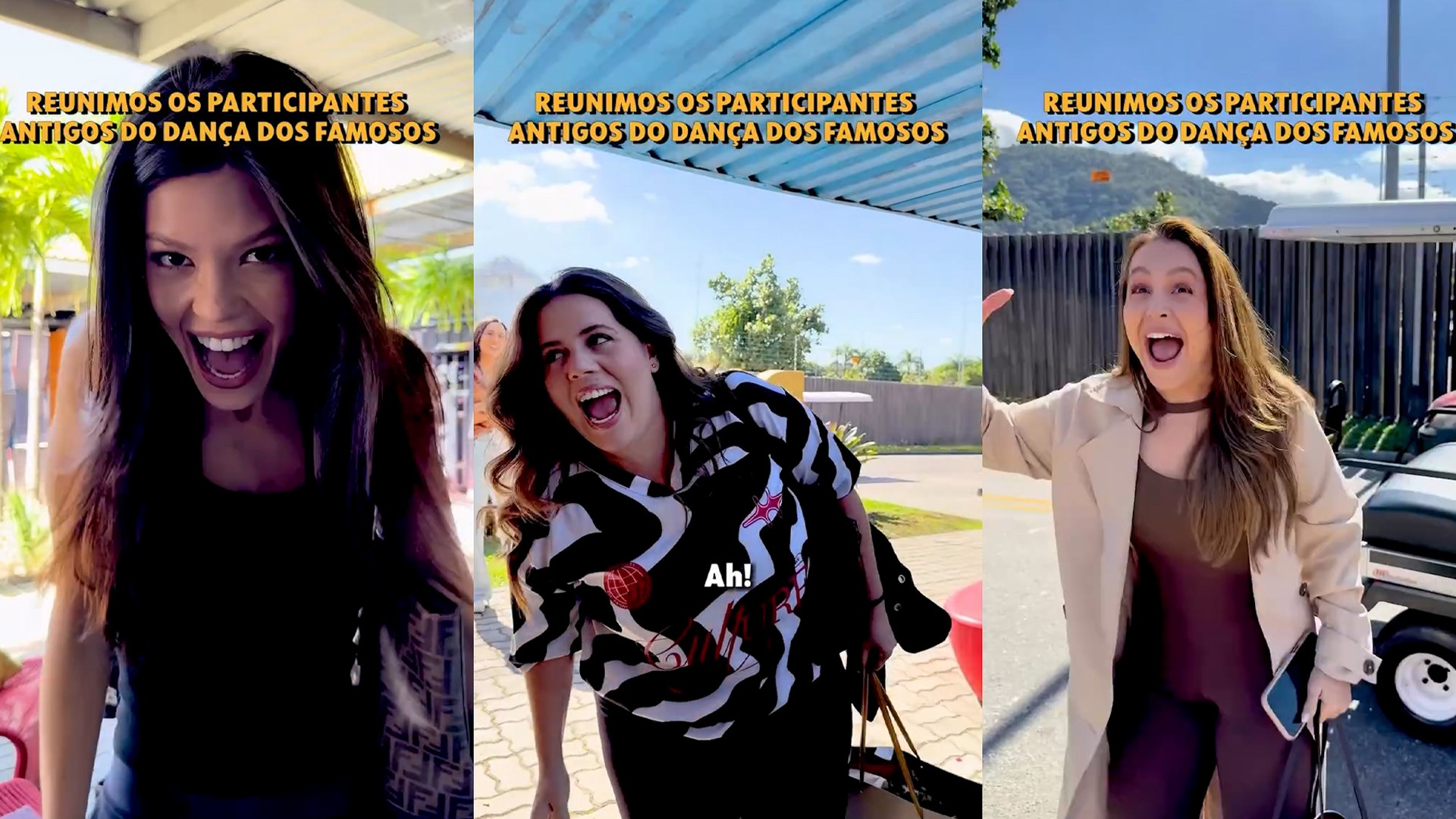 Famosos se reúnem em evento especial da Dança dos Famosos com ex-participantes