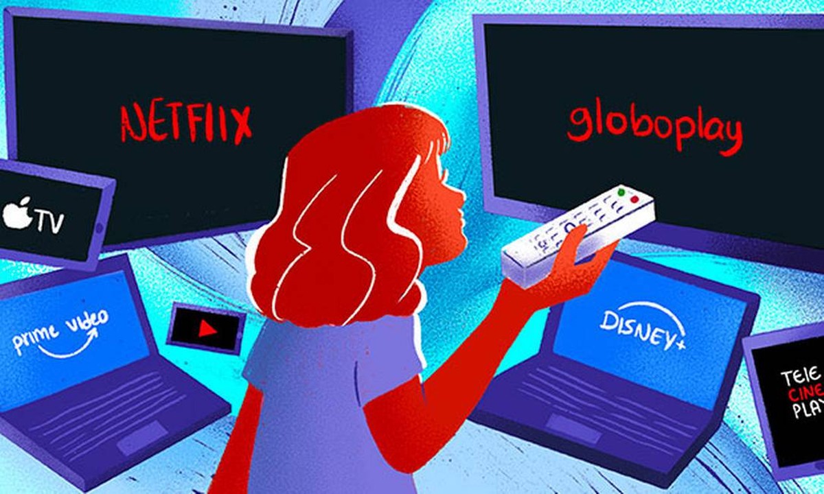 Streaming será cada vez mais presente no cotidiano dos brasileiros (Foto: Editoria de Arte/O Globo)