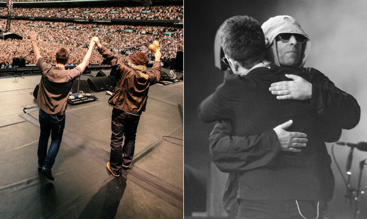 Fãs comemoram reencontro de Noel e Liam Gallagher em celebração ao Oasis