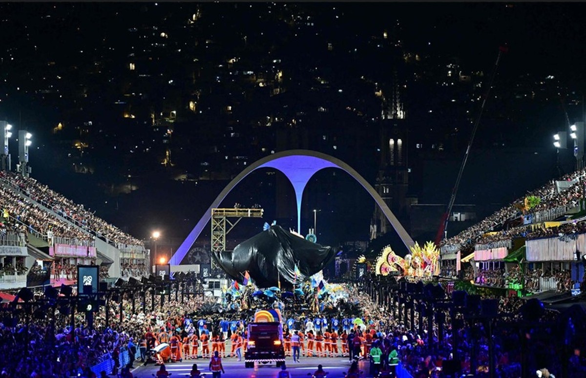 Sapucaí nos desfiles do carnaval de 2025 (Foto: Agência O Globo)