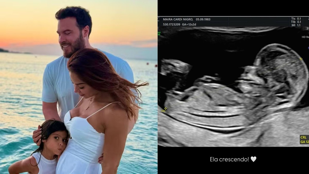 Grávida de uma menina, Maíra Cardi publicou nas redes sociais uma sequência de fotos ao lado do marido, o empresário Thiago Nigro, dos filhos e da família reunida em momentos marcantes do último mês. (Foto: Reprodução/Instagram)