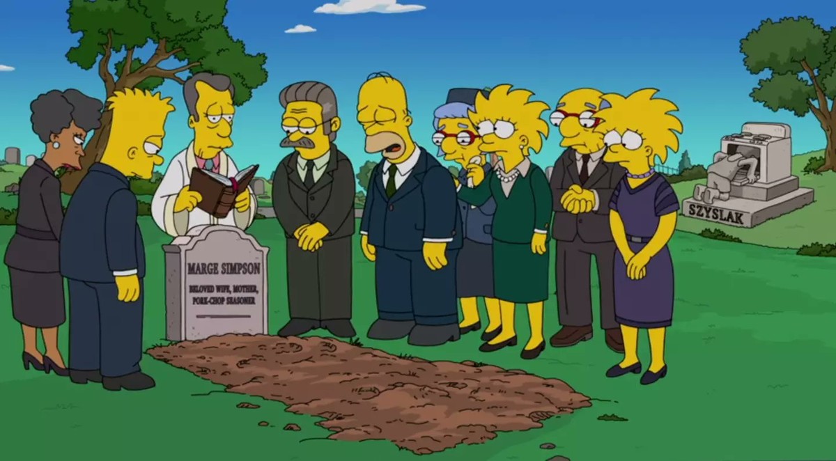 Marge Simpson é anunciada como morta no episódio final de 'Os Simpsons'