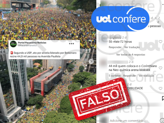 USP confirma presença de 44,9 mil pessoas em ato pela anistia e desmente boatos sobre contagem