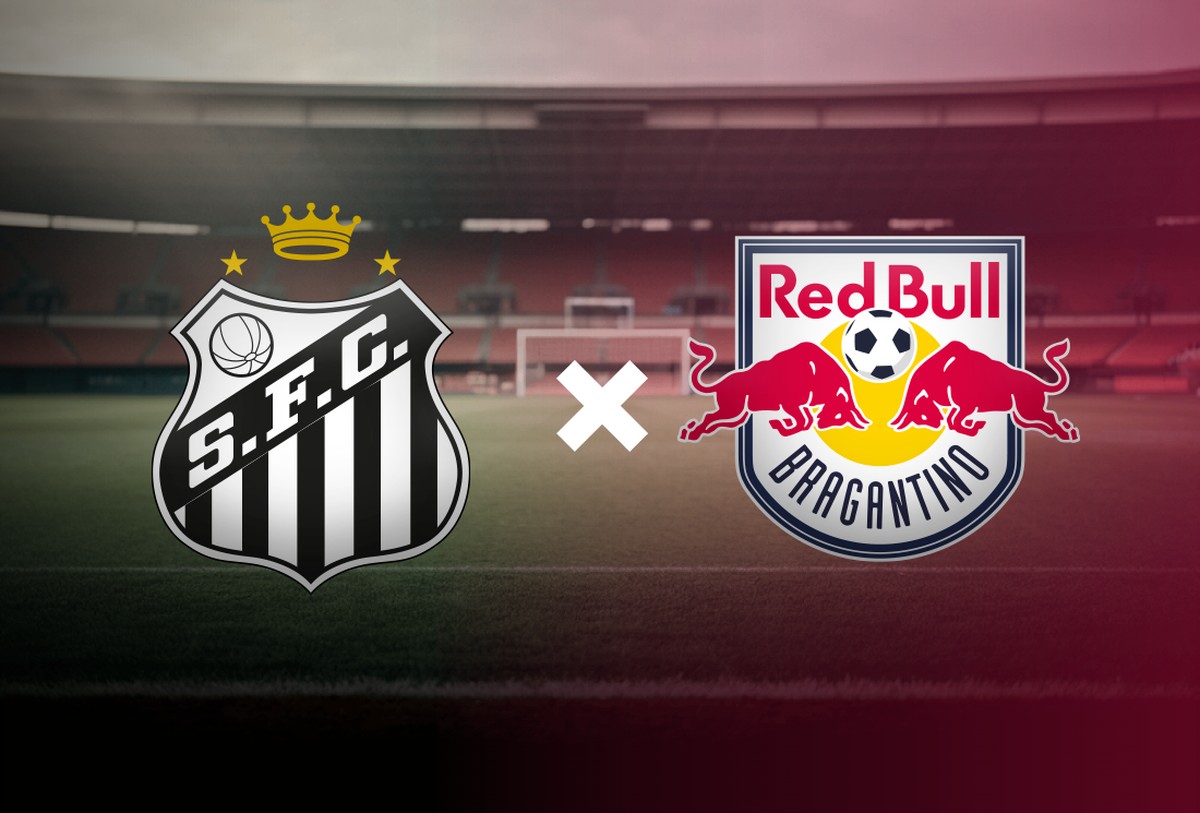 Santos x Bragantino pelo Brasileirão (Foto: Editoria de Arte)