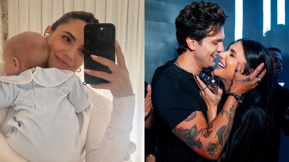 Jade Magalhães comemora 5 meses da filha Serena com Luan Santana: 'Bonequinha'