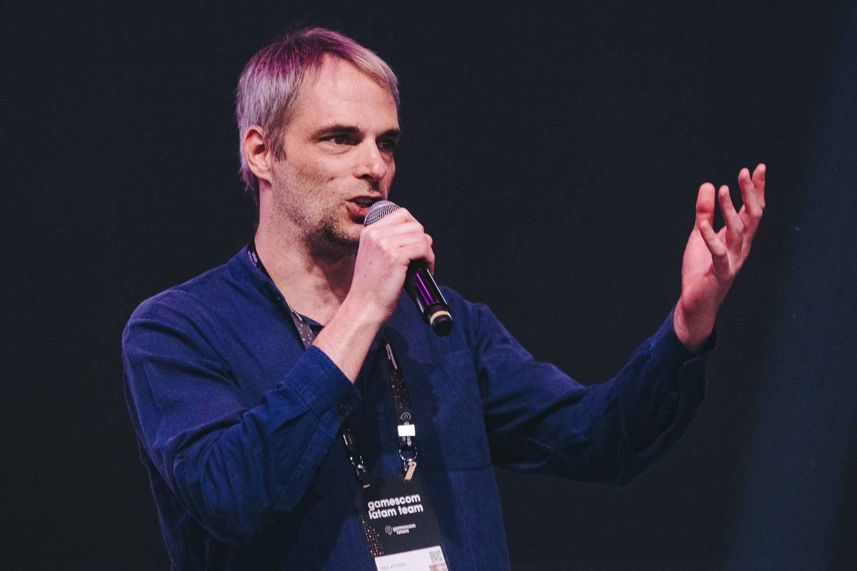 Gustavo Steinberg, CEO da Gamescom Latam, discursa durante o evento (Foto: Divulgação)
