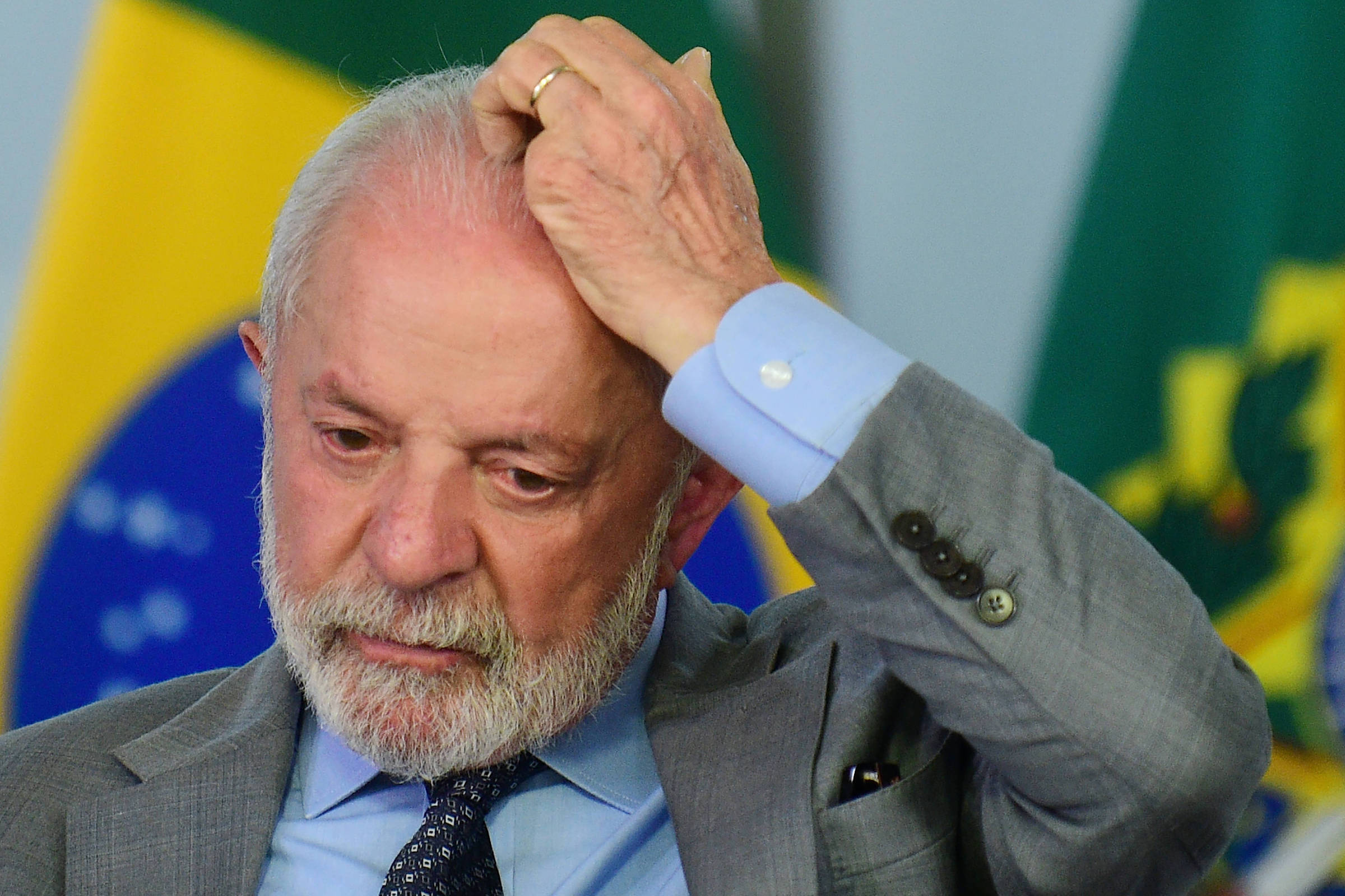 O presidente Lula durante solenidade no Palácio do Planalto (Foto: Reprodução)