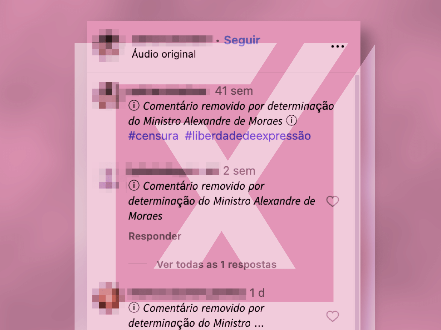 Moraes é acusado de censura nas redes sociais sem apresentar evidências claras