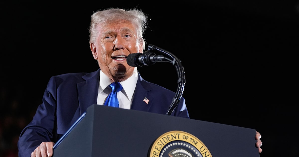 O presidente dos Estados Unidos, Donald Trump, discursa em Washington. (Foto: Manuel Balce Ceneta/AP)