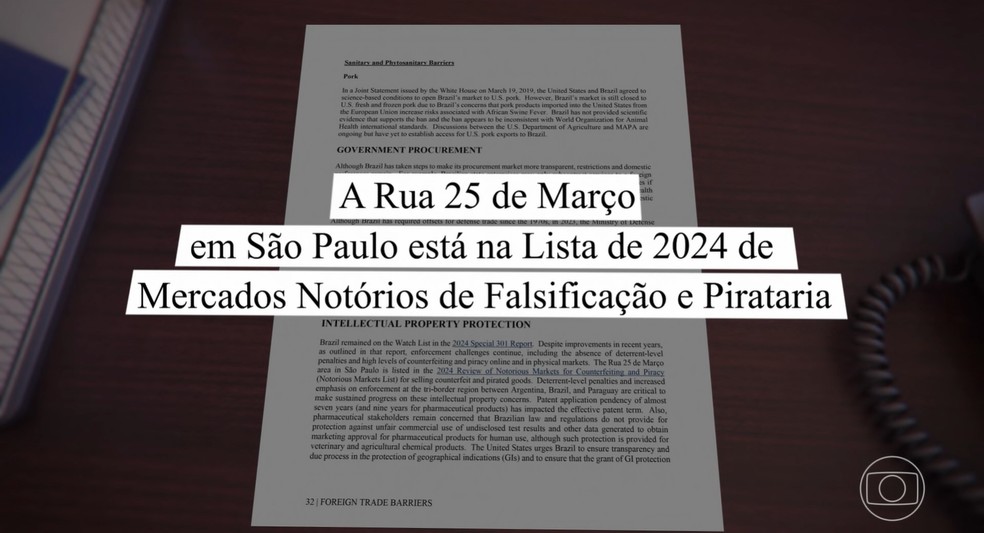 Governo Trump cita pirataria no Brasil para justificar tarifas de importação mais altas