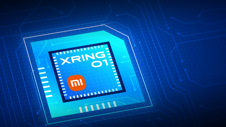 O logotipo do chipset XRING O1 da Xiaomi é visto em uma ilustração fotográfica em 19 de maio de 2025, em Pequim, China. O CEO da Xiaomi, Lei Jun, anunciou na noite de 15 de maio que o sistema em chip (SoC) desenvolvido pela empresa, XRING 01, será lançado oficialmente no final de maio. (Foto: Vcg | Visual China Group | Getty Images)