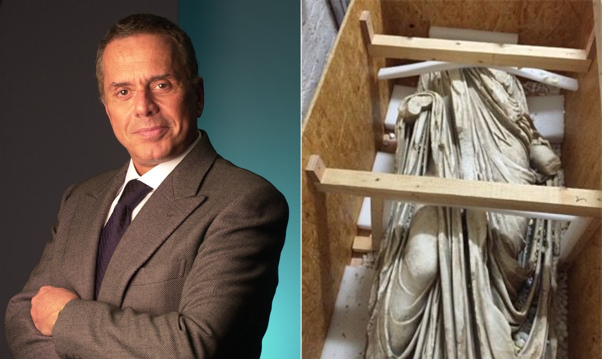 Escultura romana 'Romanus Togatus' de Edemar Cid Ferreira vai a leilão