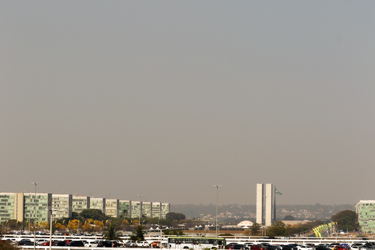 A Esplanada dos Ministérios e o Congresso Nacional, em Brasília (Foto: Bruno Peres/Agência Brasil)