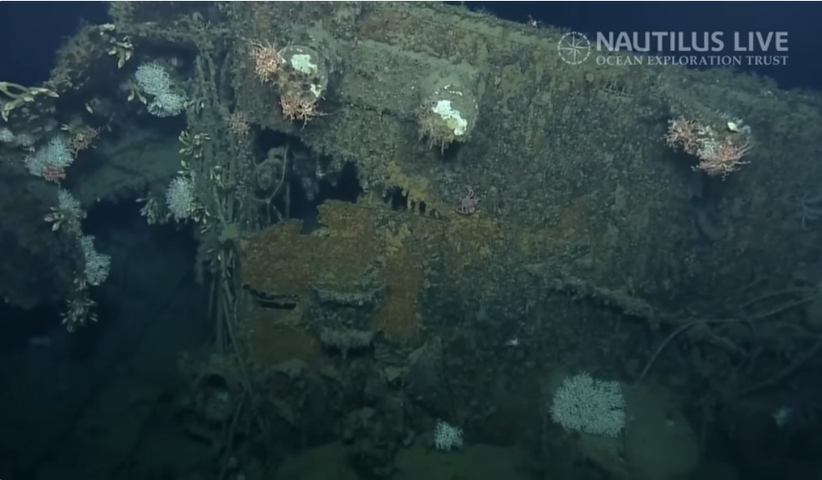 Navio da Segunda Guerra é descoberto no Pacífico após 83 anos submerso