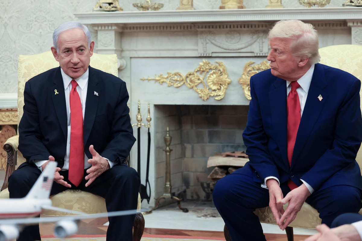 Netanyahu e Trump em recente encontro na Casa Branca (Foto: Kevin Mohatt / Reuters)