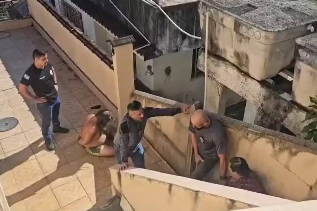 Irmãos Marcelo Marchese D’Ottavio e Tania Conceição Marchese D’Ottavio são presos por manterem corpo do pai em decomposição em casa, no RJ (Foto: DIVULGAÇÃO/PCERJ)
