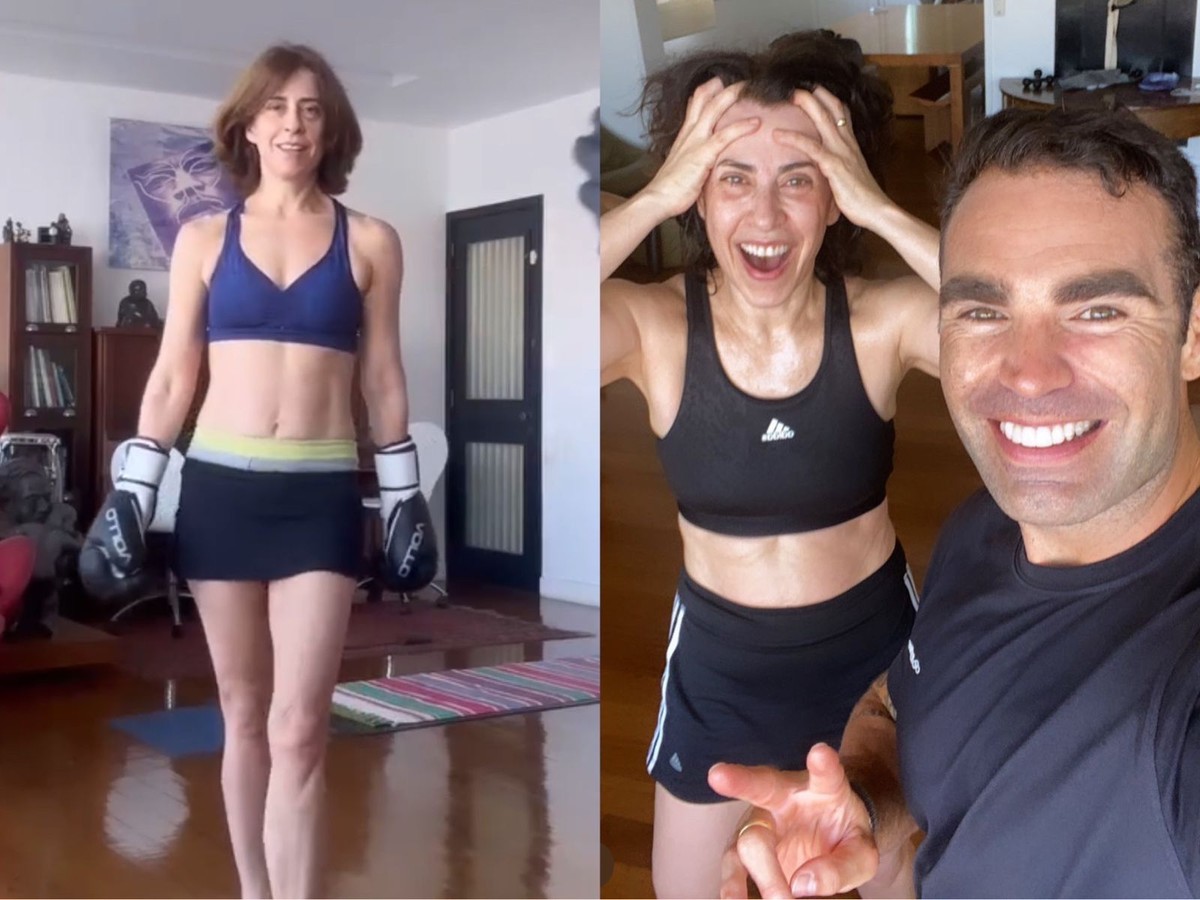 Treino de Fernanda Torres — Foto: Reprodução/Instagram