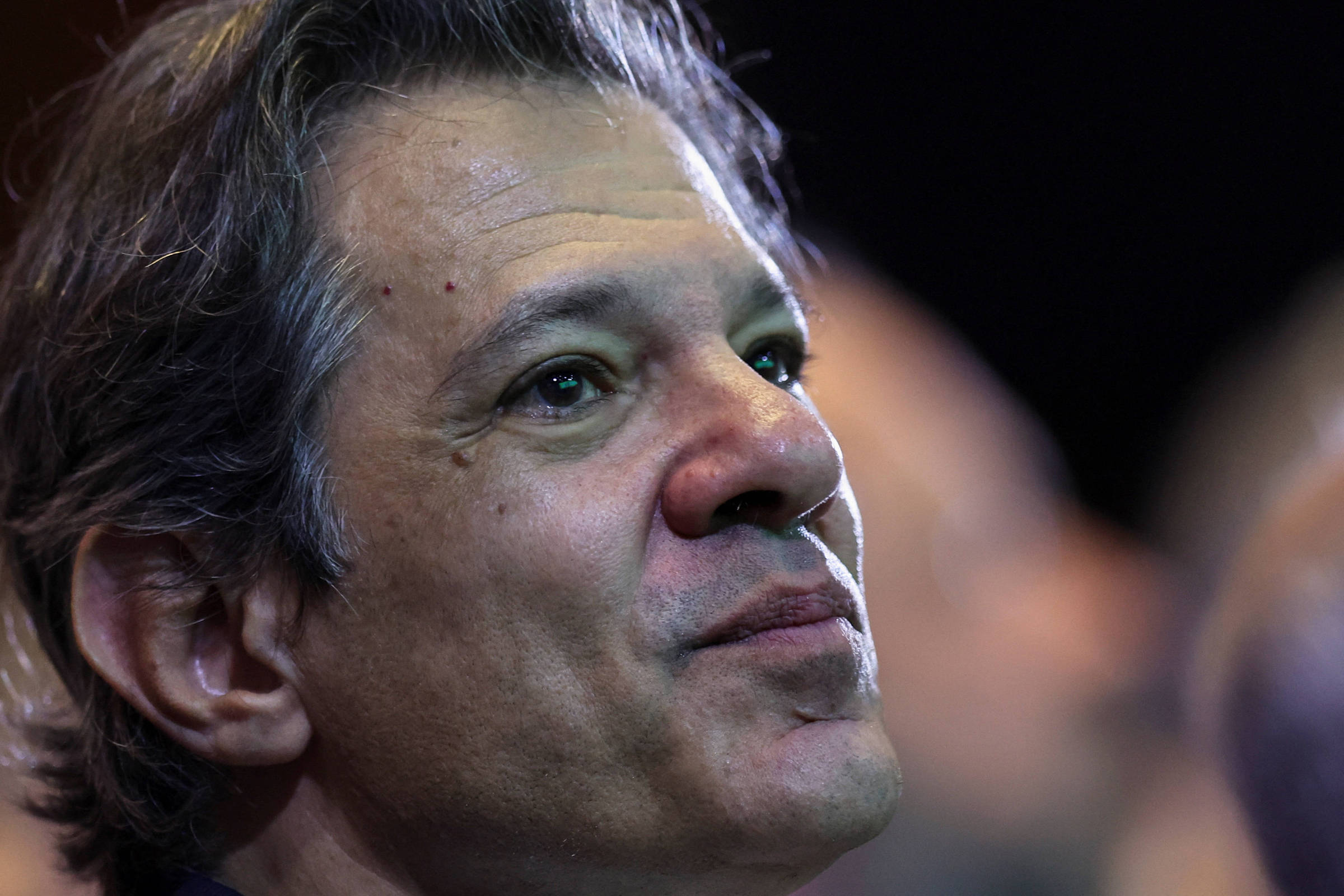 Ministro da Fazenda, Fernando Haddad, durante cerimônia do governo realizada em 3 de abril, em Brasília (Foto: Adriano Machado/Reuters)