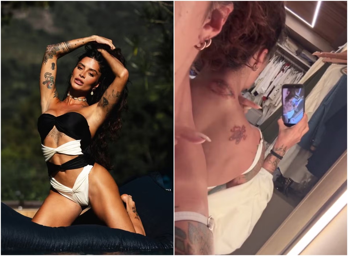 Aline Campos revela desafios e dores do processo de remoção de tatuagens