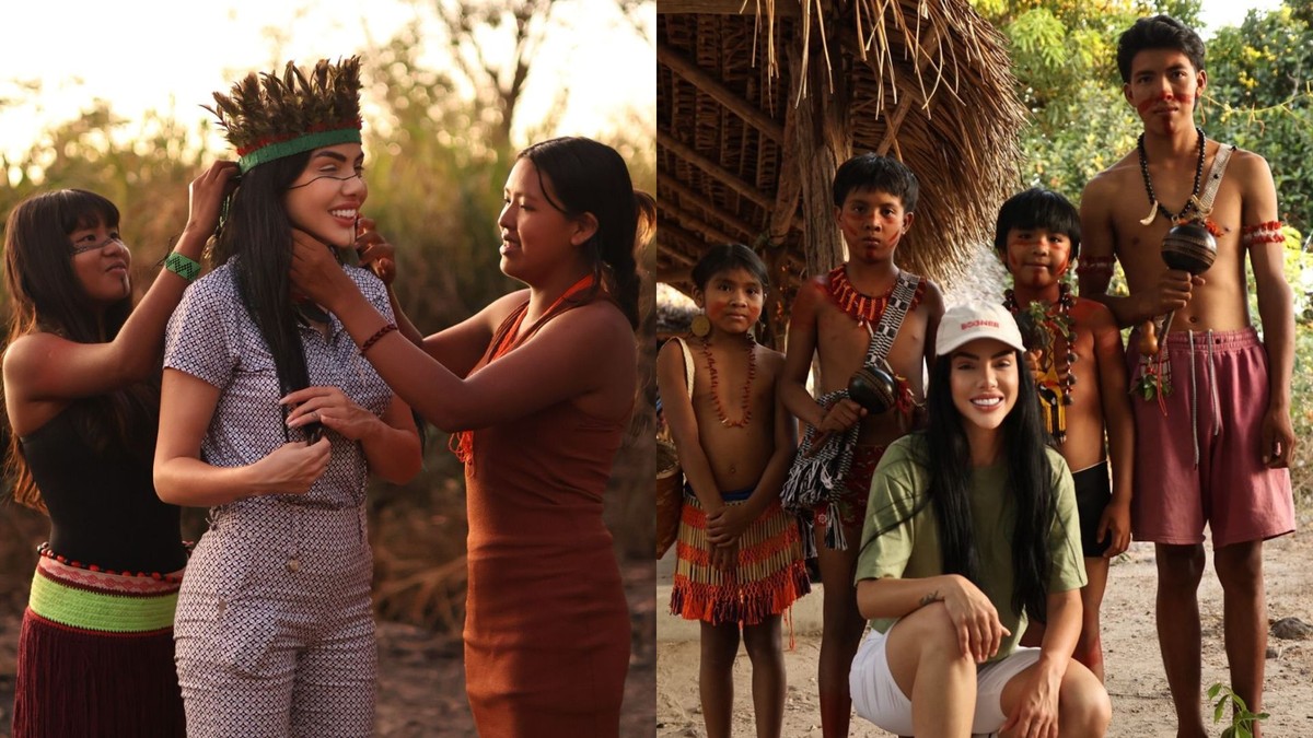 Candidata ao Miss Brasil participa de imersão com povos indígenas no Maranhão