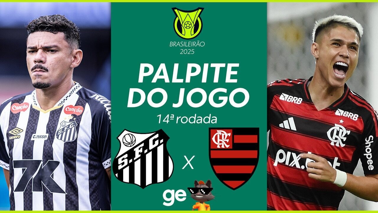 Flamengo enfrenta Santos na Vila Belmiro com liderança em jogo decisivo
