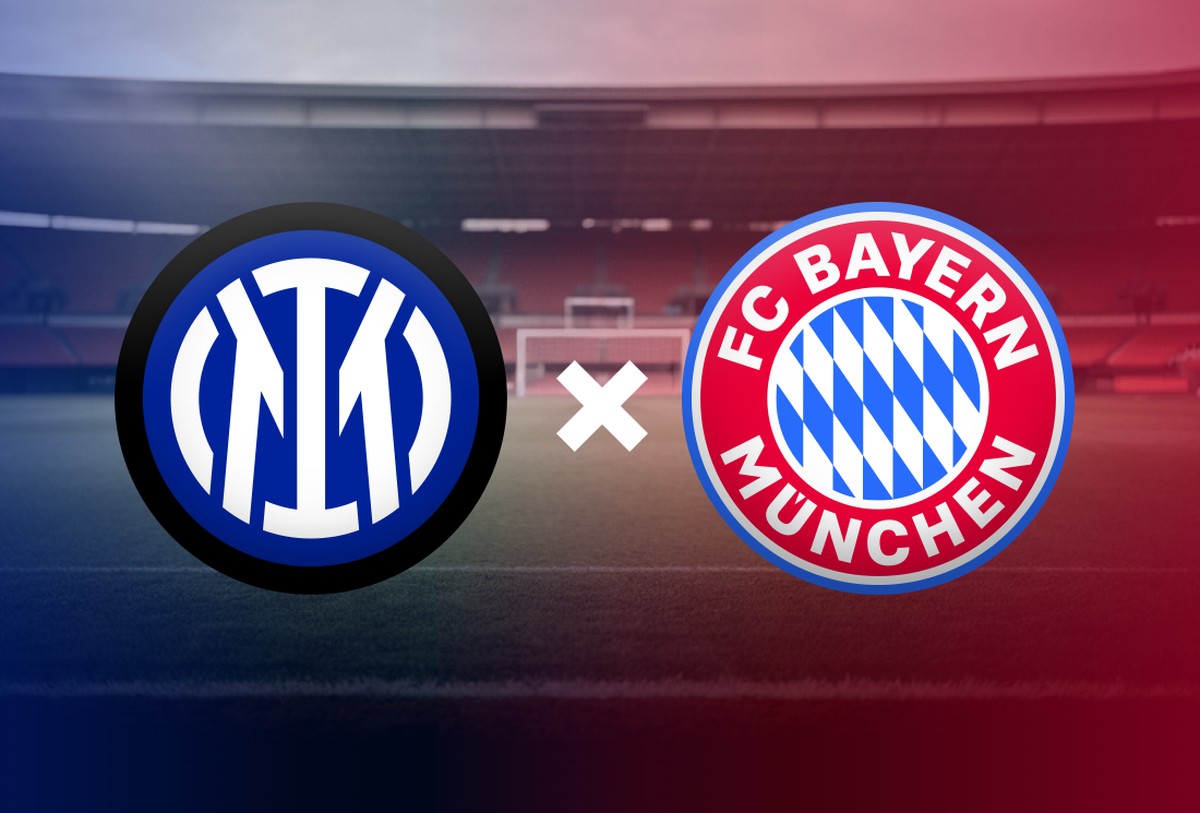 Confronto entre Inter de Milão e Bayern de Munique pela Champions League (Foto: Editoria de Arte)