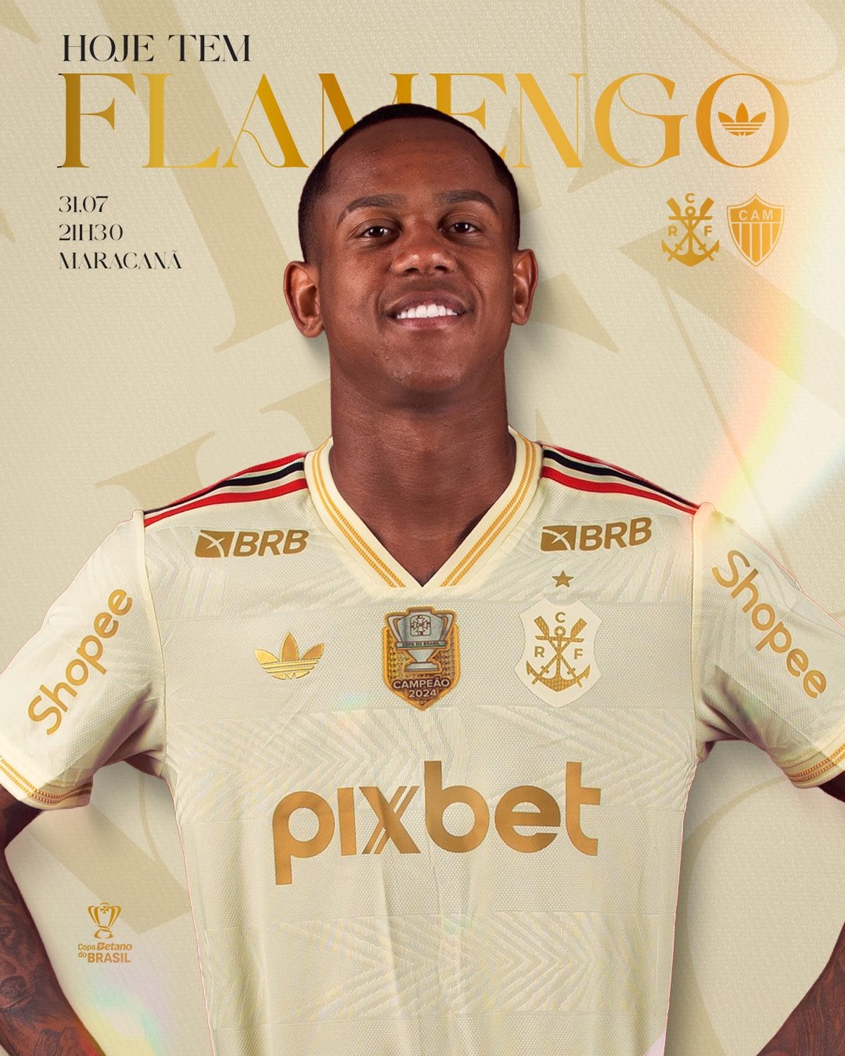 Flamengo apresenta nova 3ª camisa e estreia contra o Atlético-MG na Copa do Brasil