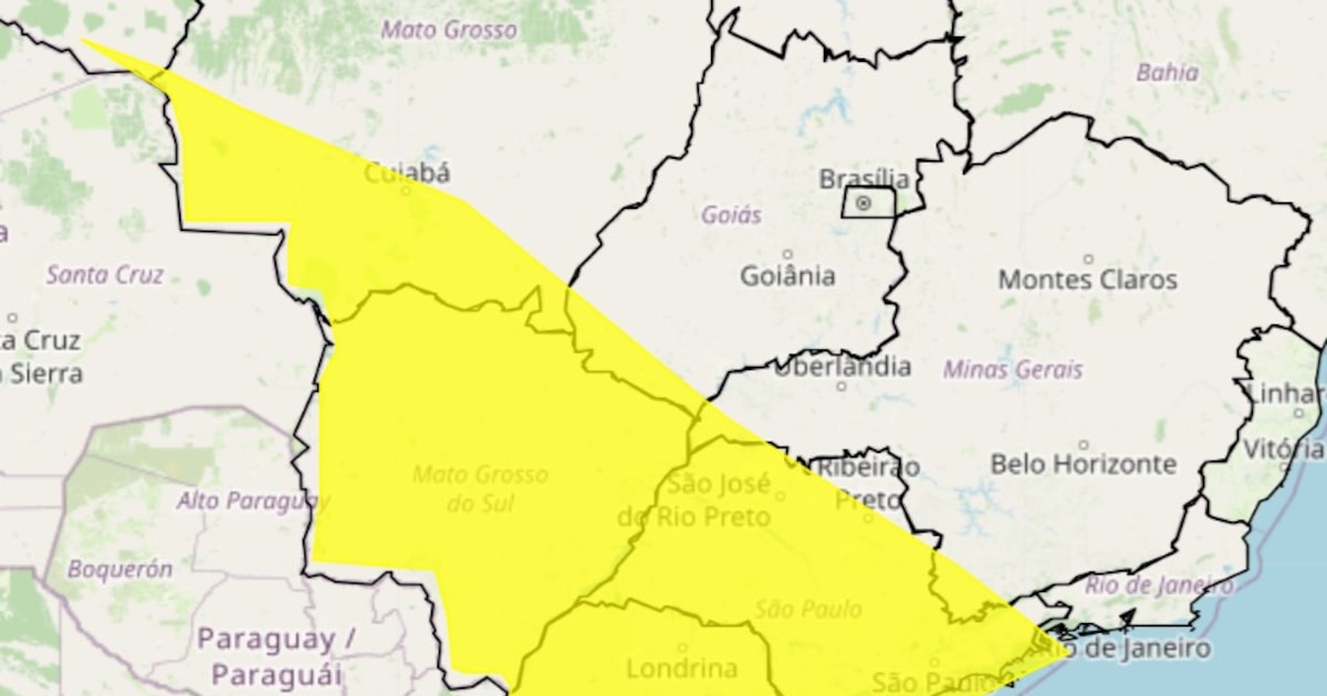 Inmet emite alerta de frio intenso; confira as regiões afetadas