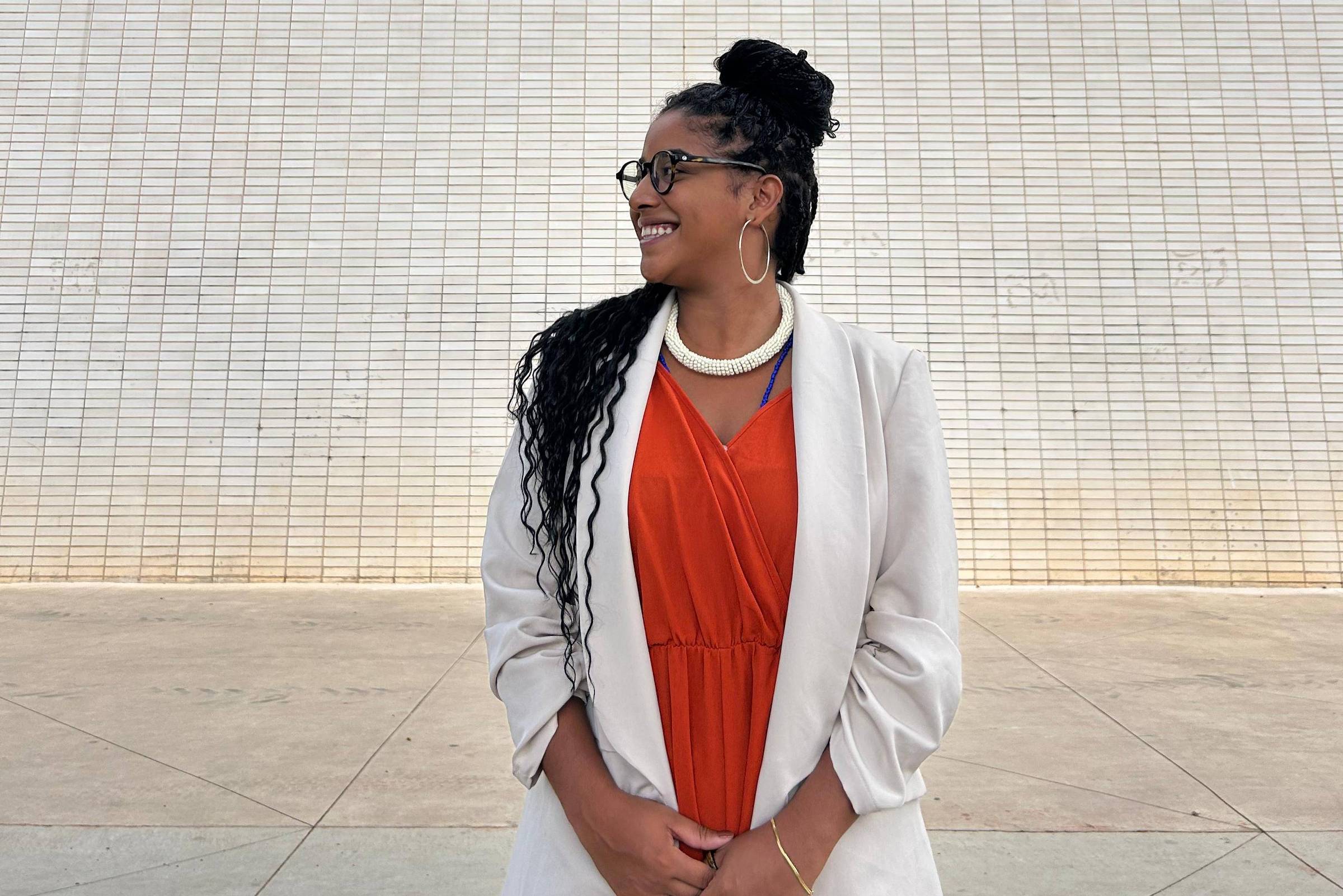 Marcele Oliveira, campeã climática da juventude da COP30, em Brasília (Foto: Arquivo pessoal)