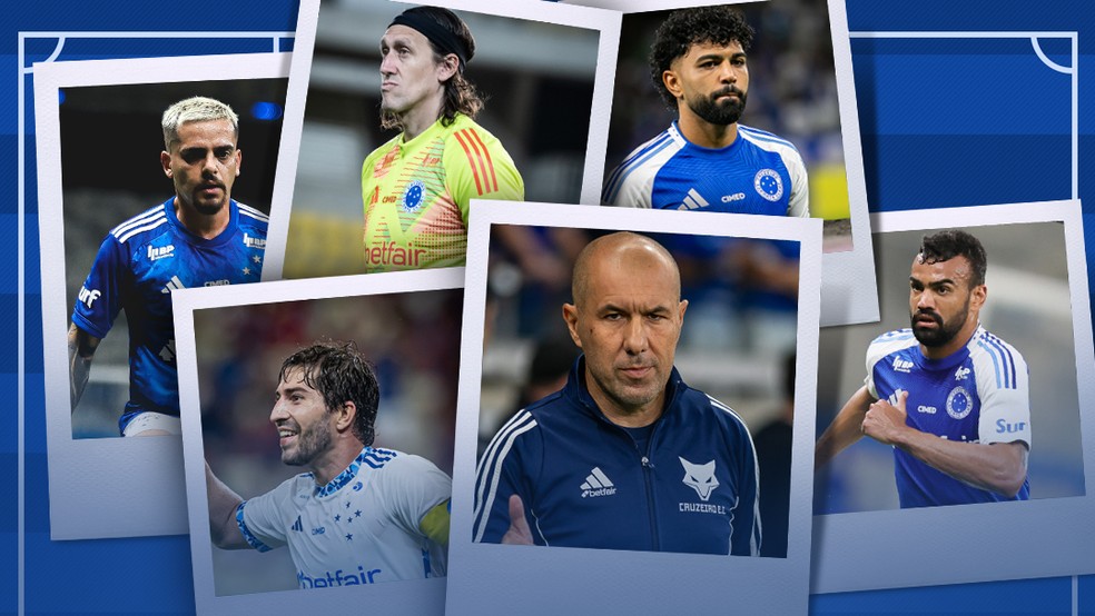 Medalhões em destaque no Cruzeiro de Leonardo Jardim. (Foto: ge)
